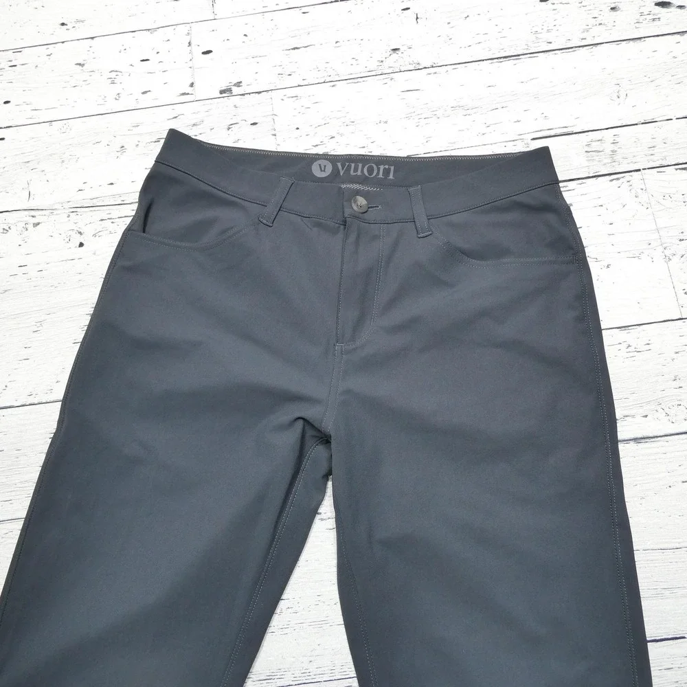 Vuori Pants Mens 30x29 Gray The‎ Rise The Shine Performance Golf Casual V430